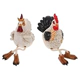 Décoration polyvalente : idéale pour les fêtes de printemps, les fêtes de fin d’année ou comme élément décoratif, cette figurine de poulet en résine apporte de la à différents environnements, de l’objet de décoration de bureau à la pièce maîtresse de votre table. figurine de poulet en résine, décoration de table champêtre
