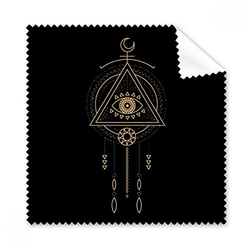 Chiffon de nettoyage géométrie alien triangle tissu lunettes et écran tactile