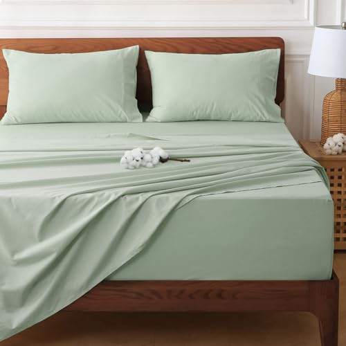 HYPREST Deep Pocket Queen Sheets Cotton - Queen Fit 18