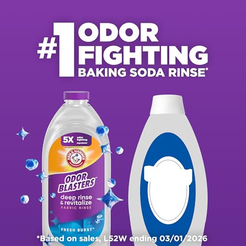 Image of ARM & HAMMER Odor Blasters Fabric Rinse, Fresh Burst Scent, 50 Fl Oz