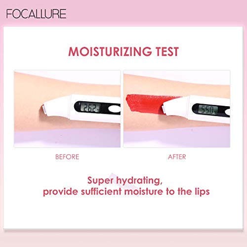 Focallure Lip Gloss With Hydrating And Moisturizing Coconut Oil - Highly Pigmented Lip Tint For Lips, Cheeks, Eyelids - Long Lasting & Waterproof Liquid Lipstick - Dual-Use Lip Stain & Blush, #5 Cherrycake #TOP3