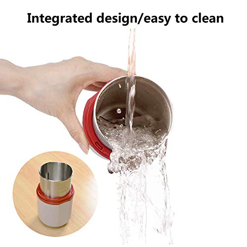 SXLCKJ Kaffeemühle Elektrisch, Kaffeebohnenmühle Elektrische Mühle Gewürzmühle, 150W Leistungsstarker Edelstahl S… – Bild 8