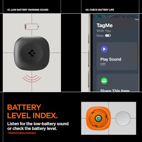 Image of Spigen Tag Me Bluetooth Tracker Item Finders with Apple Find My (iOS Only) Track Your Keys, Wallet, Luggage, Backpack, Super Lightweight with Lanyard - 4 Pack