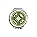 Copper Cash China Pattern Hand Compact Mirror Round Portable Pocket Glass