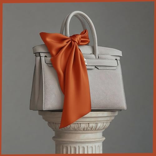 Q&J FABRIC CO. 3 Packs 27.5" Square Silky Head Scarf Satin Head Scarves Neck Scarfs Bonus 3 Satin Scrunchies for Women Hair2