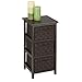 Honey-Can-Do OFC-03716 3-Drawer Natural Wood Frame Storage Organizer Chest, 12.01 24.80-Inch, Espresso Brown