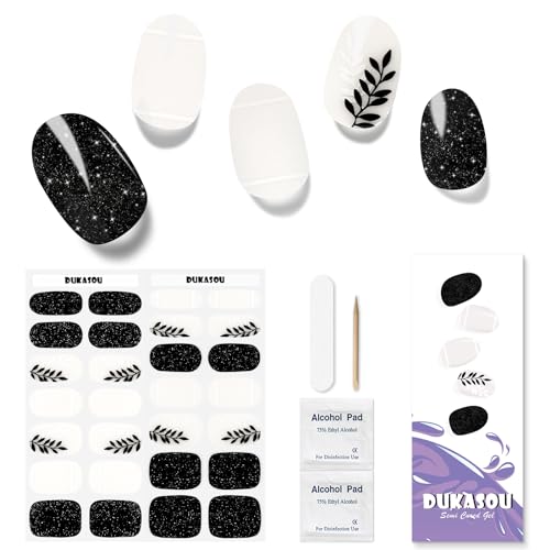 DUKASOU Tiras de uñas de gel s...