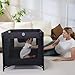 Pamo Babe Portable Crib Baby Playpen with Mattress and Carry Bag Black