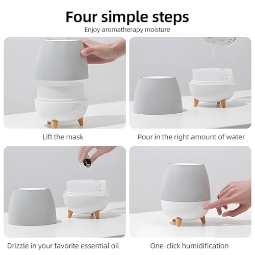 Diffuseur d'arômes d'huiles essentielles silencieux avec télécommande et veilleuse LED - 6