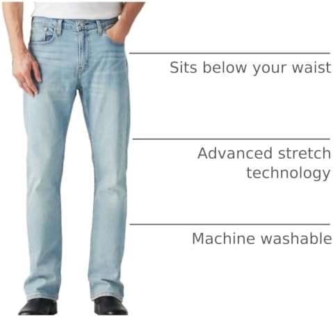 Levi's Men's 527 Slim Bootcut Fit Jeans, Here We Stop-Light Indigo, 32W x 32L - 4