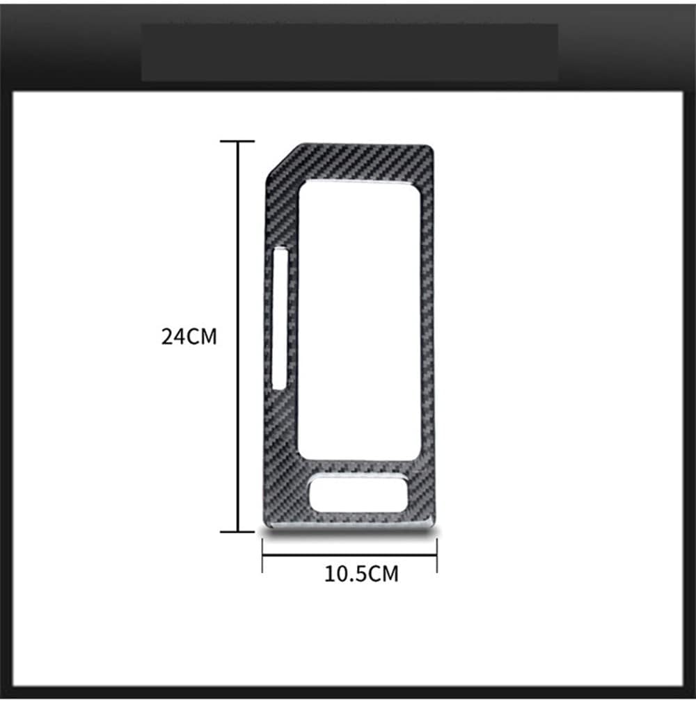 2015-2019 for F-150 F150 Gear Shift Panel Cup Holder Cover Car Interior Decoration Trims Kits Accessories ABS Carbon Grain