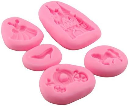 Miniatura 2 de Juego de 5 piezas de princesa miniatura - Moldes de silicona de Bakell