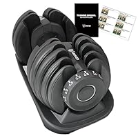 Amazon | 4WD 可変式ダンベル 24kg ブラック 1個 【プロボディビルダー