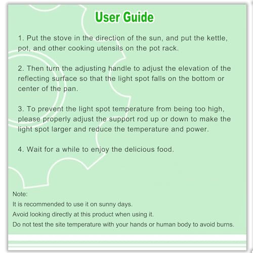 Douseiai 1769-3 Portable Concentrating Solar Cooker 1000-1500W Thermal Power Camping Outdoor Solar Cooker thumb #5
