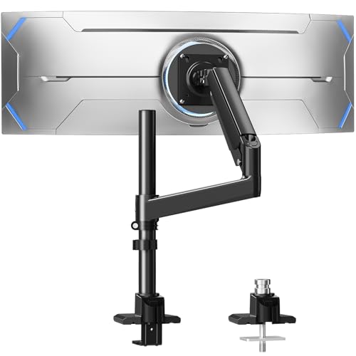Image of MOUNTUP Heavy Duty Monitor Arm Fits 49 45 42 40 39 34 32 Inch Screens, Ultrawide Monitor Arm Holds 4.4-44 lbs, Monitors Stand for Samsung Odyssey G9 and More, Height Adjustable Mount, VESA Mount