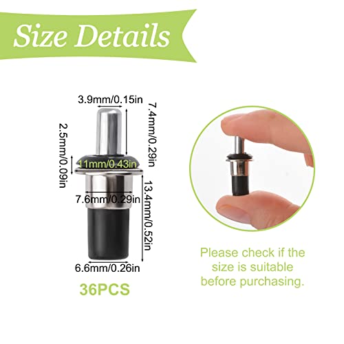 UFURMATE federbelastete Reparaturstifte, 36 Stück Kunststoffjalousien Reparaturstifte mit Metallringschrank Türreparaturstifte Dämpferersatz Reparaturstifte Unterstützung