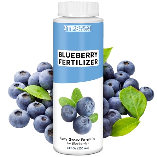TPS NUTRIENTS Blueberry Fertilizer for Acid Loving Fruit and Berry Gardens, Liquid Plant Food 8 oz (250mL)