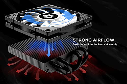 Id-Cooling Is-40X 45Mm Height Low Profile Cpu Cooler 4 Heatpipes Cpu Air Cooler With 15Mm Thickness Slim Fan Support Intel Lga1700/1200/115X; Amd Am4 #TOP3