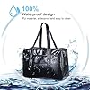 ABOOFAN Japanische Tasche, große Kuriertasche, Kunstleder, niedliche Tragetasche, Kawaii, Umhängetasche, Handtasche, Schwarz, 40x14.5x26cm #3