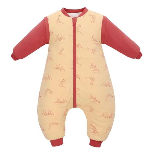 Tragbare Decke Schlafstrampler mit Füßen Beinen Baby Kinder Mädchen...