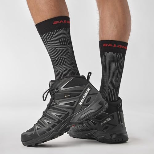 SALOMON X Ultra Pioneer Mid Gore-Tex Women's Outdoor Shoes, Waterproof, Secure foothold, and Stable & cushioned, Black Magnet Monument, 11 US by Salomon - Used condition - Image 6