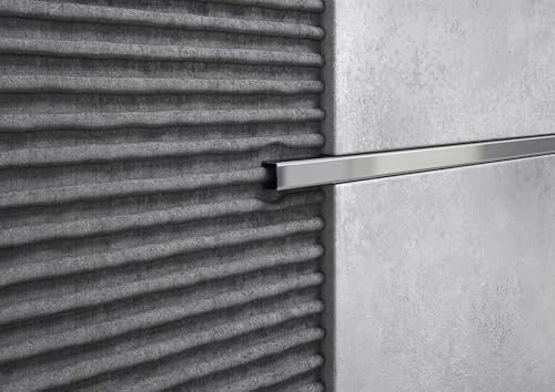 MINUTA PROFILI Listello Acciaio Inox Per Decorazioni Interni Rivestimenti Pareti E Bordi Piastrelle Listelli Acciaio Inox 2,5 M X 10 MM X 1 MM Listelli In Acciaio Inox Protezione Angoli (LUCIDO)