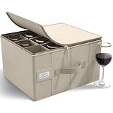 Sorbus Stackable Stemware Case