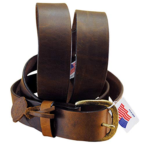 Justin Men's Work Bark Brown Basic Belt