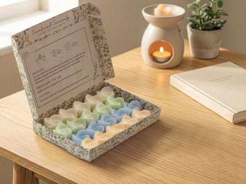 Juego de regalo de lujo de cera derretida aromática ideal para aniversarios y hogar 5