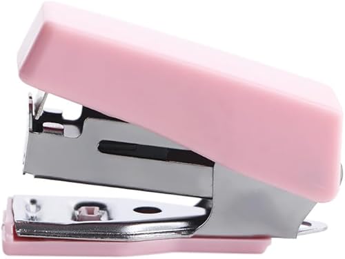 Miniatura 6 de Mini grapadora con grapas, máquina de encuadernación portátil, juego de grapas de metal de color Morandi con grapas, papelería para estudiantes,