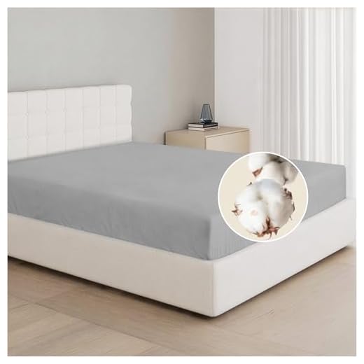 Dreamzie Spannbettlaken 80x160cm, 100% Baumwolle Jersey dehnbar, Spannbetttuch Bettlaken, Steghöhe 15 cm für Matratzen bis 12 cm, Oeko-Tex Zertifiziert, Hypoallergen, Grau