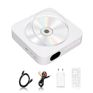 Adirigo Lettore DVD per TV e Lettore CD con Bluetooth Lettore DVD con cavo HDMI e AV Memoria del punto di interruzione DVD Player Lettore CD Portatile Altoparlante HiFi Integrato Radio FM