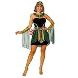 Morph Disfraz Egipcia Mujer, Disfraces Cleopatra para Carnaval, Vestido de Diosa Egipcia, Disfraz de Carnavales y Halloween - M