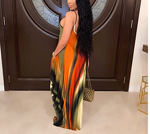 BessCops Summer Maxi Dresses for Women 2025 Plus Size Sundresses Casual Fashion Sleeveless Loose Long Sexy Dress with Pockets2