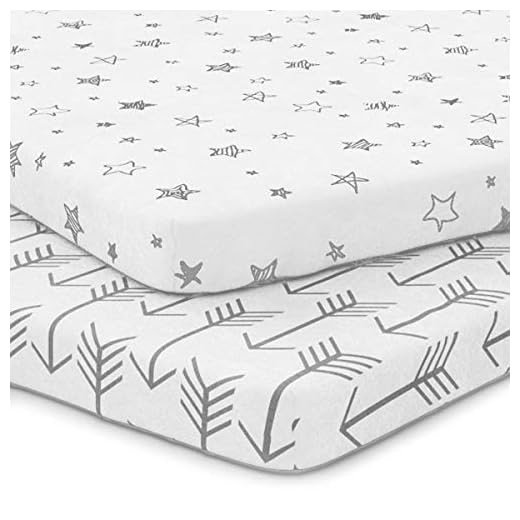 Kids N’ Such Pack N Play Fitted Sheet Set for Pack N Play Mattress Pad, 2 Pack