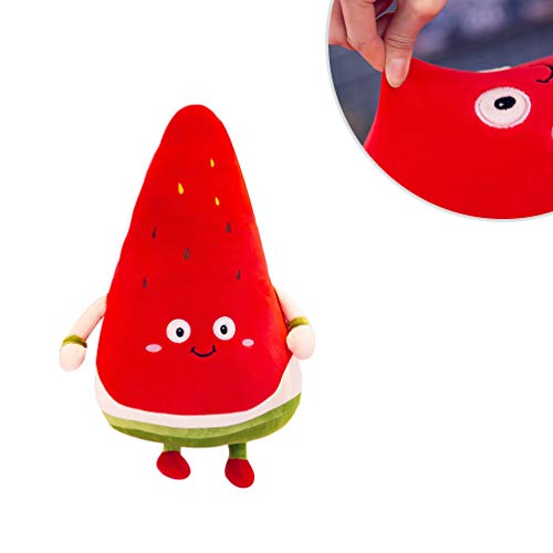 Amosfun Almofada de pelúcia para sofá de boneca de melancia fofa almofada de frutas para decoração d