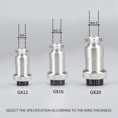 Conector GX20 de 14 pines para panel de montaje en proyectos electrónicos, pack de 20 sets 5
