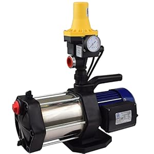 Agora-Tec® Hauswasserautomat Hauswasserwerk-5-1300-3DW mit Druckschalter