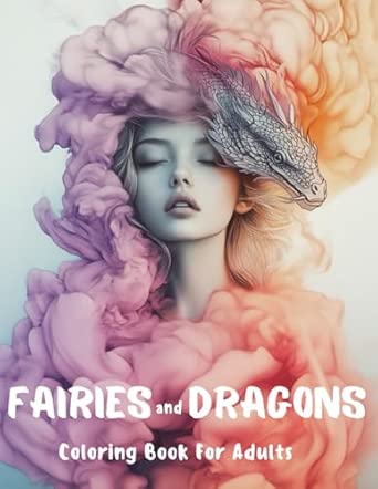 Amazon.com: Sexy Fantasy Fairies and Dragons Coloring Book For Adults