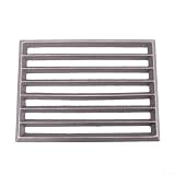 Kaminrost, Gusseisen-Feuerrost für Kamin-Ersatzteile, kompatibel mit Hark, quadratisches Design, schwarz (23,5 x 17 cm)