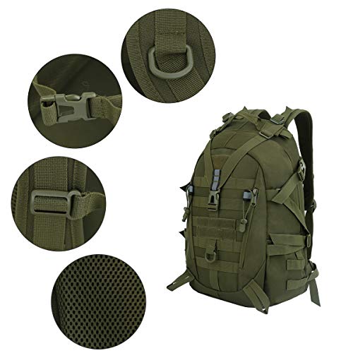Foto von LOCAL LION Militär Rucksack, Taktischer Rucksack Herren, Bundeswehrrucksack Wanderrucksack 30L, militec Molle Trekkingrucksack zum Wandern Outdoorsports Reisen Camping
