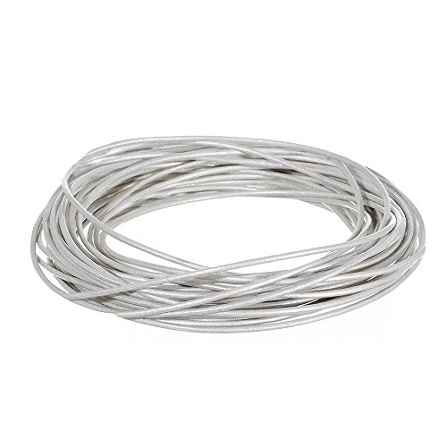 1.5Mm Genuine Round Leather Cord Strips For Bracelets, Necklaces, Beading, And Other Jewelry Making – 10 Yards / 9.1 Meters – Pearl #TOP3