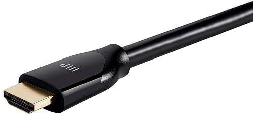 Miniatura 4 de Monoprice 115428 Cable HDMI de alta calidad certificado de 6 pies, negro, 4K a 60Hz, HDR, 18Gbps, 28AWG, YUV 444, transmisión de video dual,