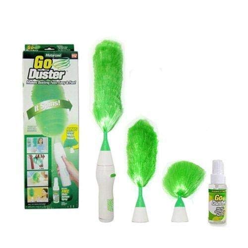 Portible Creative Hand-Held | Sward Dust Electric Feather Spin Home Duster| Green. Electronic Motorized Cleaning Brush Set (Multicolor) (B09TH5L78P) Amazon Price History, Amazon Price Tracker