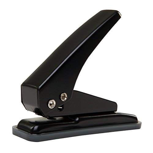 Pavo 8018222 Premium Hole Punch for Single-Hole 1-Black