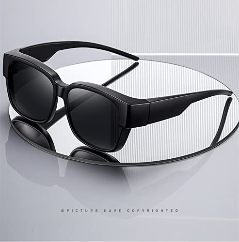 Image of Sunglasses fit over Glasses Clip On Polarized sunglasses for Prescription Glasses Flip Up Fishing Driving Glasses