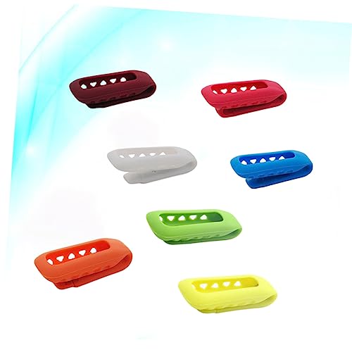 OSALADI 7pc Replacement Clips for Pedometer Silicone Case Clip Holder for Sports Nighttime Tracking
