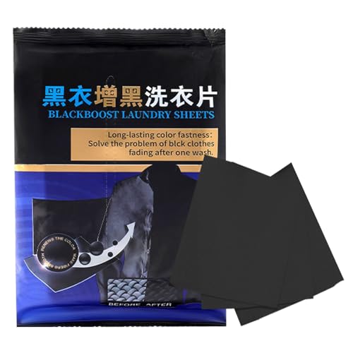 Tinte Para Ropa Negro   50 Piezas Restaurador Suave Y Duradero,Fijador De Color Tinte Para Tela Hojas De Lavado Negras,Uso En Hogar Apartamento Exterior Viaje Lavado Camisetas Algodón Lino