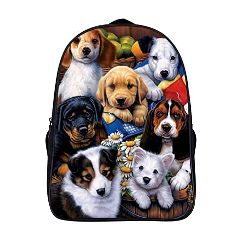 Sac d'école 3D cool de style canin pour la rentrée des classes