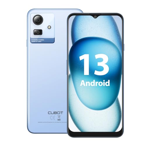 CUBOT Note 50 (2024) Teléfono Móvil Libres Android 13, 16GB + 256GB/1TB TF, Cámara 50MP Moviles, 6,56 FHD+, 5200mAh Smartphone, Azul